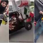 Comando armado con banderas de México fue captado en gasolinera de Guatemala