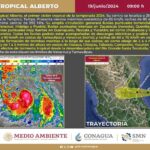 Se forma la tormenta tropical ‘Alberto’, primer ciclón de la temporada
