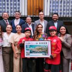Devela Mara Lezama billete de Lotería Nacional por 50 años de Quintana Roo