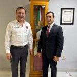 Sergio «Cheko» Ojeda se reúne con Cónsul de México en Laredo para abordar temas de beneficio a los migrantes
