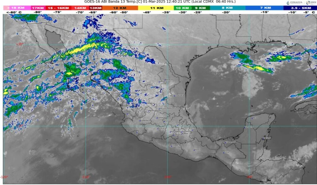 El frente frío número 30 se desplazará lentamente sobre México