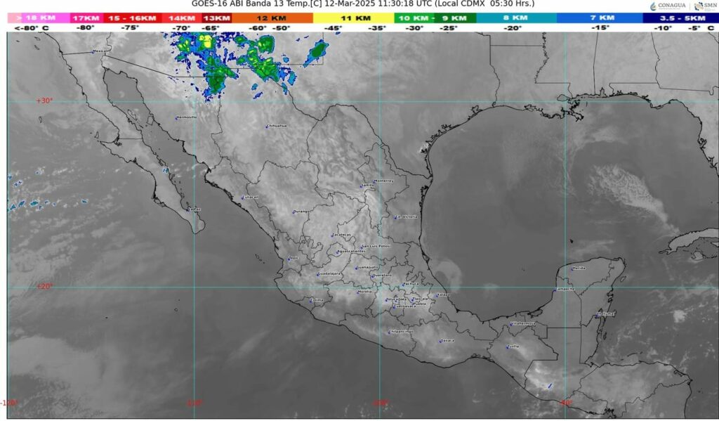 El frente frío número 34 se desplazará sobre México