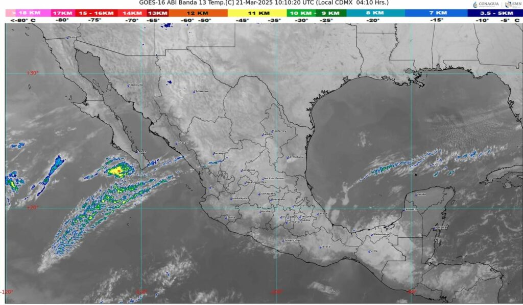 Pronostican ambiente diurno cálido a caluroso sobre gran parte de México