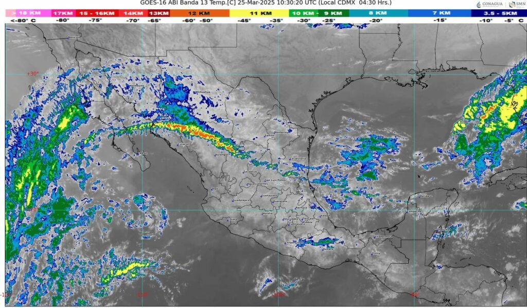 Lloverá en el norte, noreste, oriente y centro de México