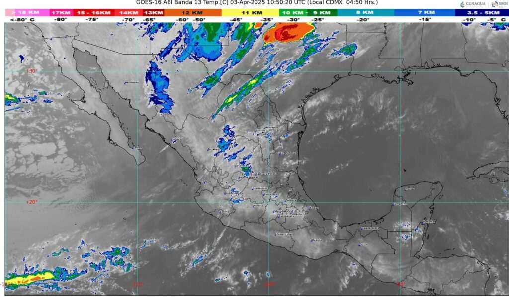 Vientos muy fuertes a intensos en el norte, por el frente frío 37