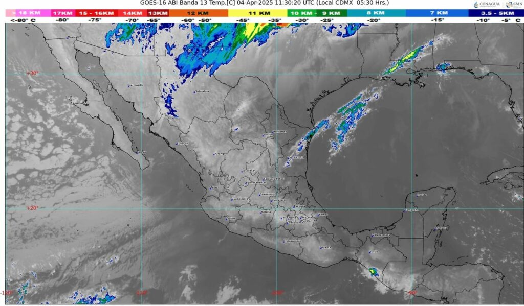 El frente número 37 se extenderá como estacionario sobre el norte de México