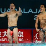 Osmar Olvera y Juan Celaya conquistan la Copa del Mundo de Clavados en Guadalajara y vencen a China