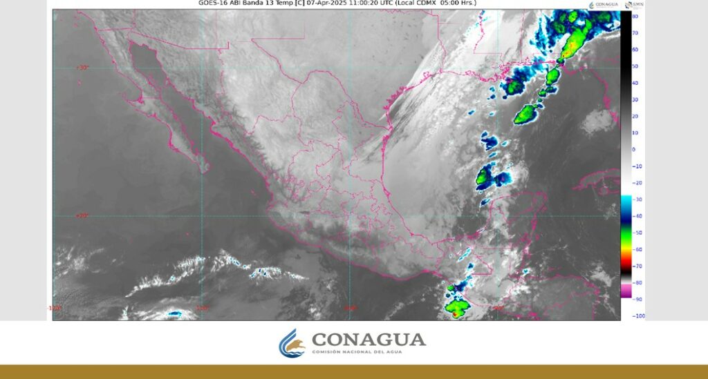 El frente frío 37 recorrerá el Sureste y la Península de Yucatán