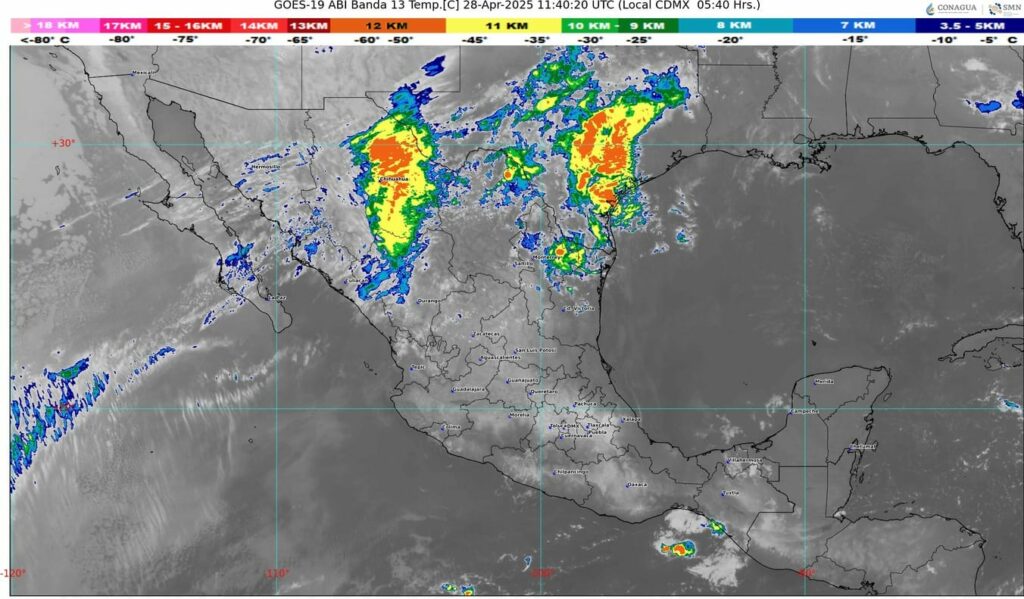 El frente frío número 40 se extenderá sobre la frontera norte de México