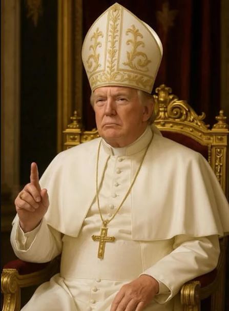 Donald Trump publica foto de él vestido de papa en pleno cónclave y tras decir que quiere ser pontífice
