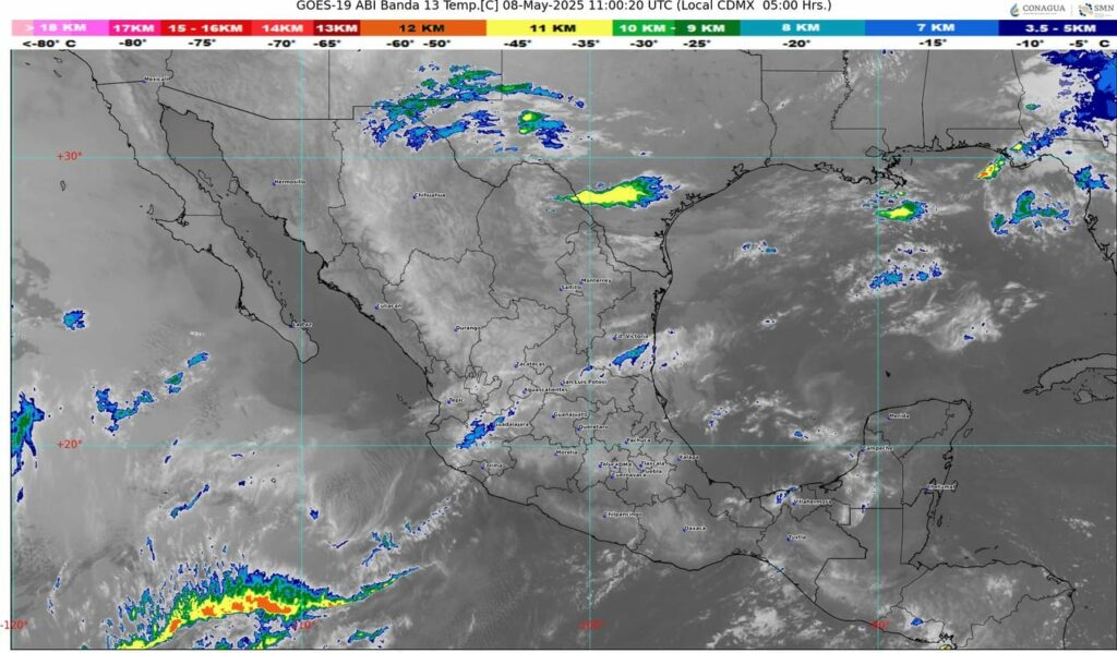 El frente número 42 se extenderá sobre el noreste del territorio mexicano