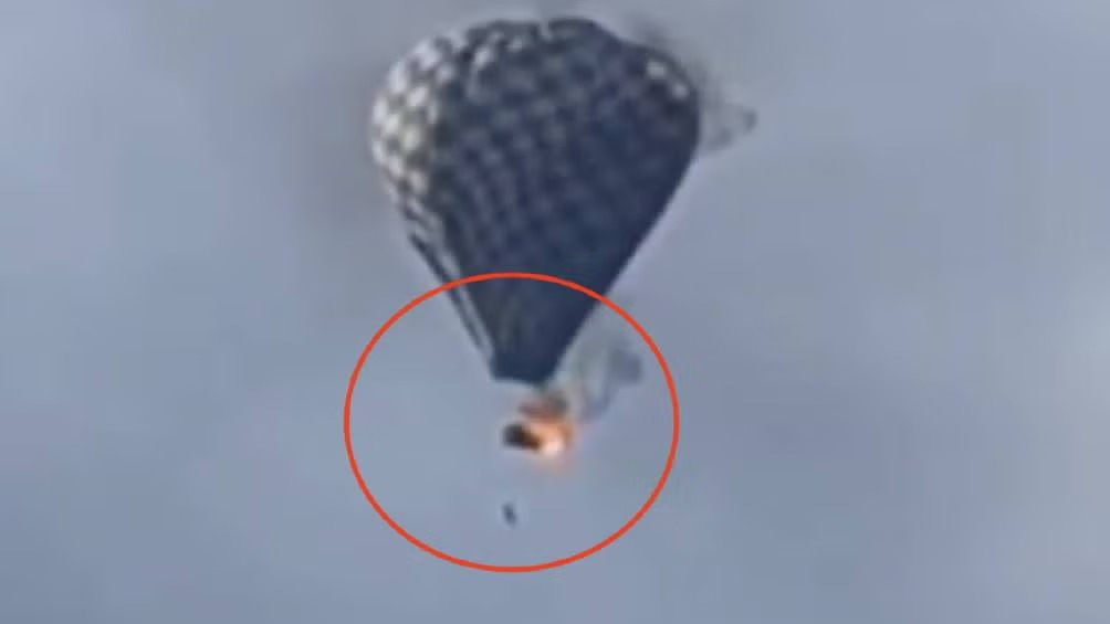 Globo aerostático se incendia en Zacatecas durante festival y deja un muerto