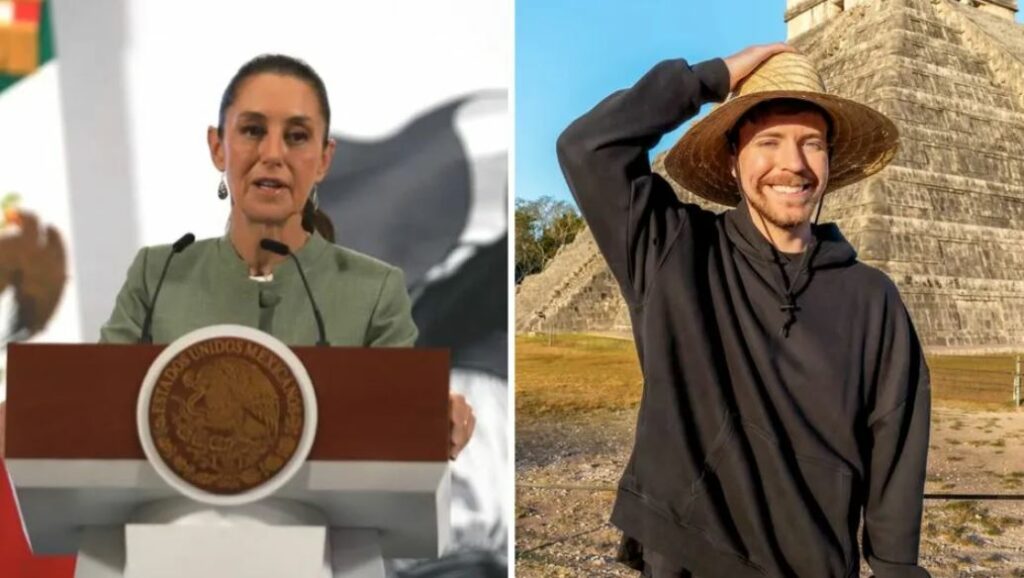 Sheinbaum reacciona a video de Mr. Beast en Chichén Itzá y Calakmul: «Tenía permiso del INAH»