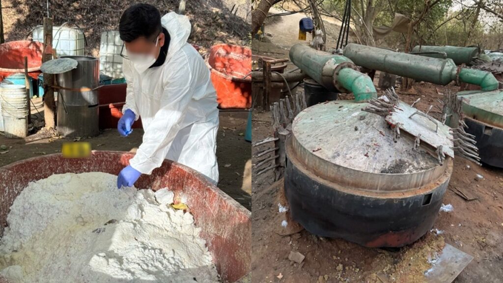 ICE informa el desmantelamiento de narcolaboratorios en Sinaloa