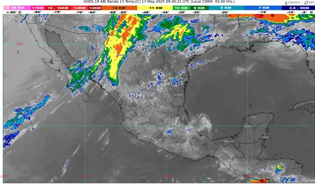 Ambiente caluroso a muy caluroso, en gran parte de la República Mexicana