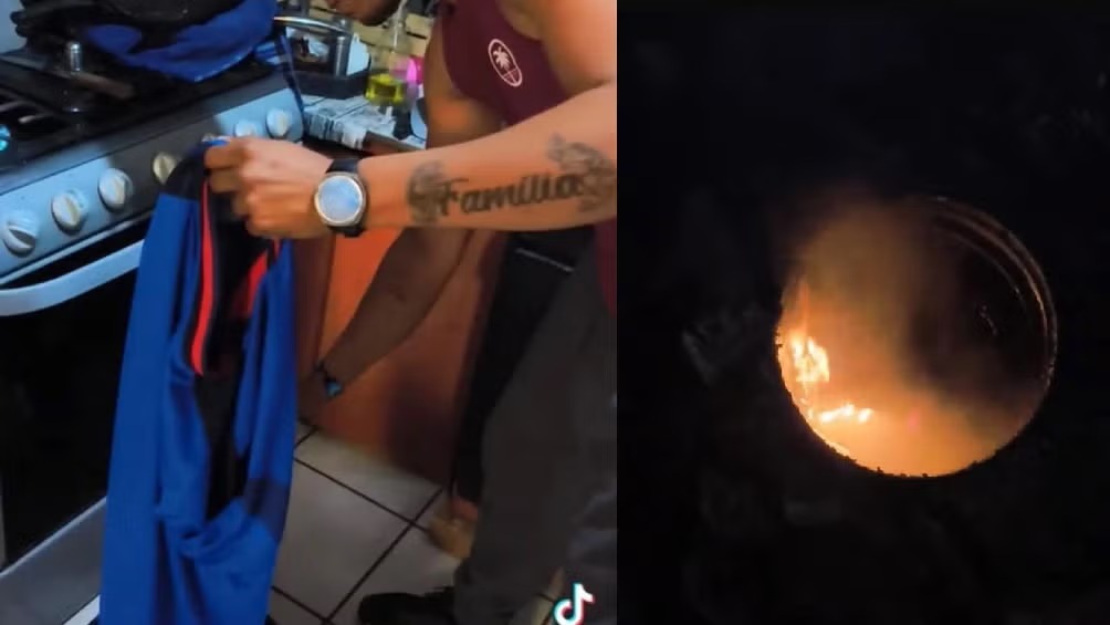 Aficionado de Cruz Azul quema su playera y renuncia al equipo tras eliminación