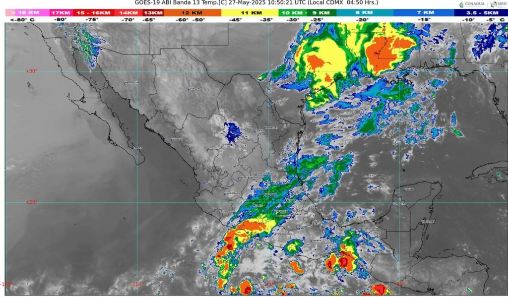 Frente frío fuera de temporada afectará a México