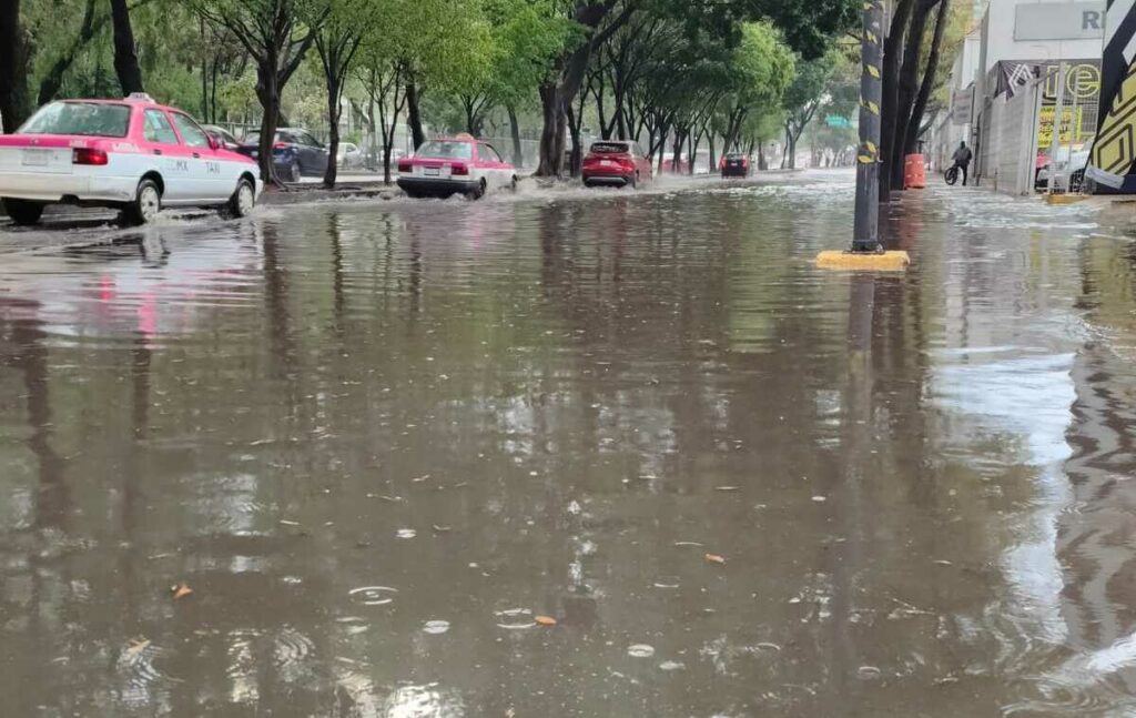 Se registran Afectaciones por lluvias en Ciudad de México