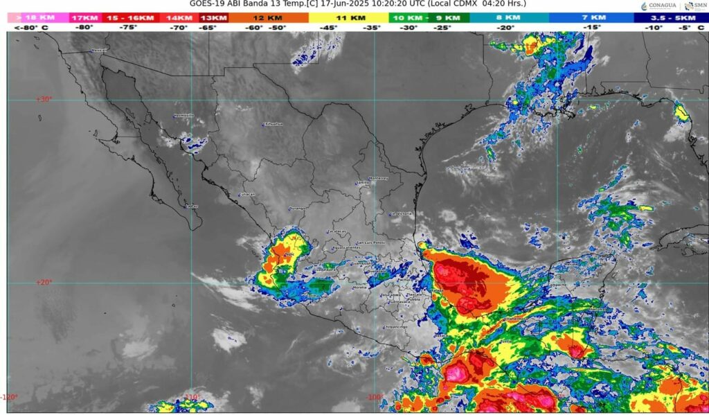 La tormenta tropical Erik se localizará al sur de las costas de Chiapas