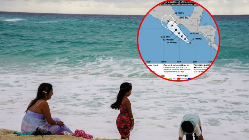 Érick se convierte en tormenta tropical y será el primer huracán que pegará en tierra