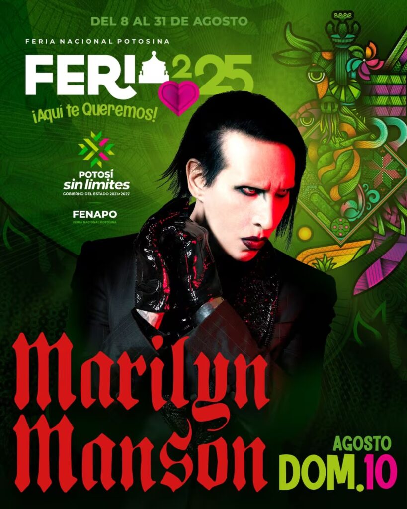 Arzobispo pide cancelar concierto de Marilyn Manson en la FENAPO por “atentar contra el bien de la sociedad”