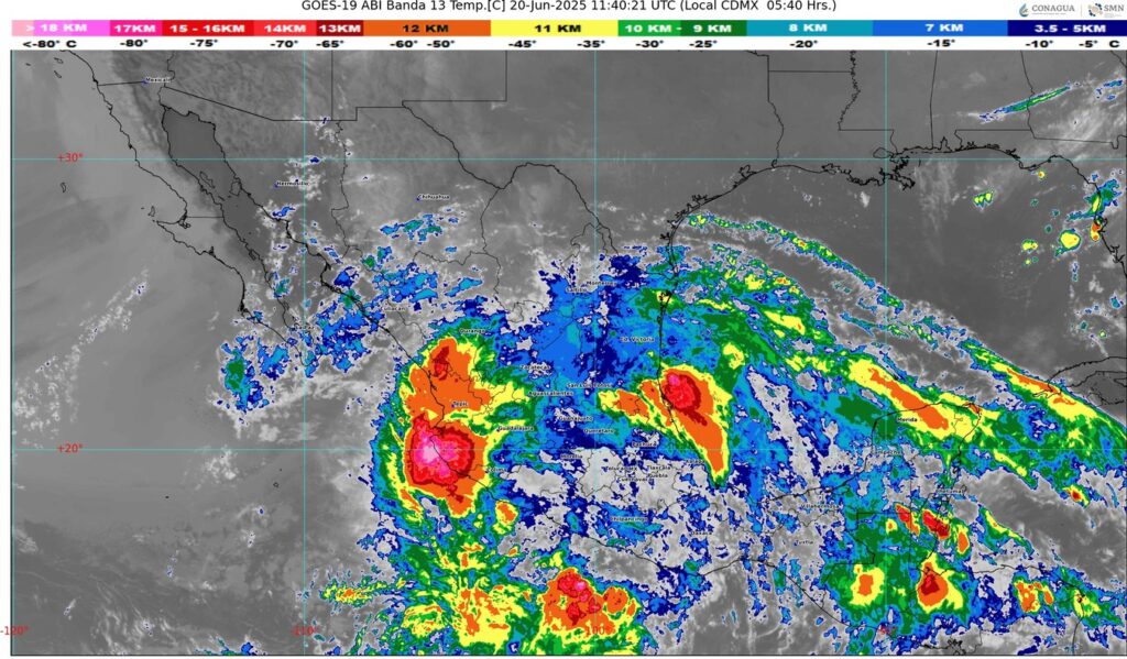 Persisten lluvias y calor extremo en el país
