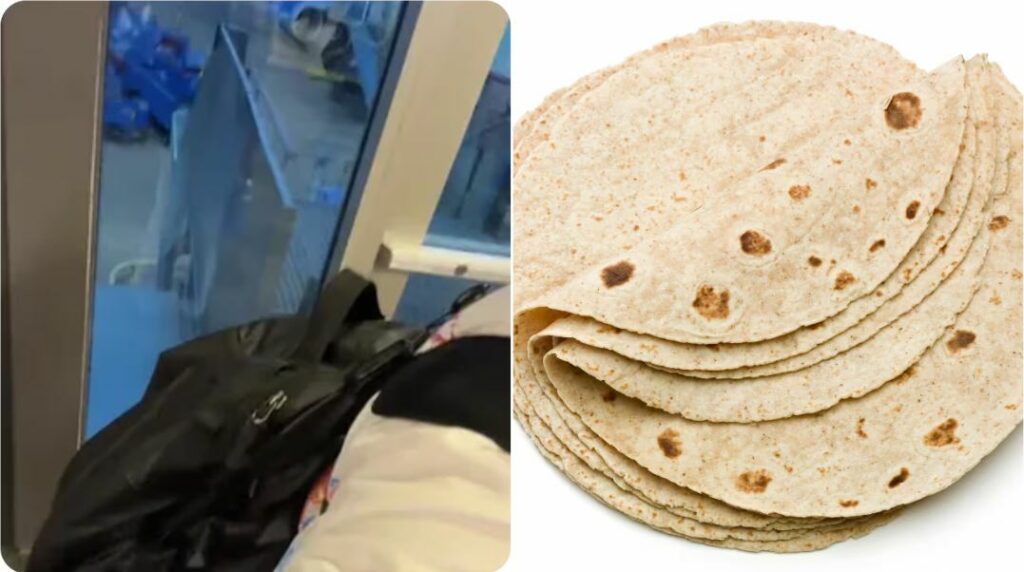 Viajó en avión con 200 tortillas en la mochila y nadie lo notó