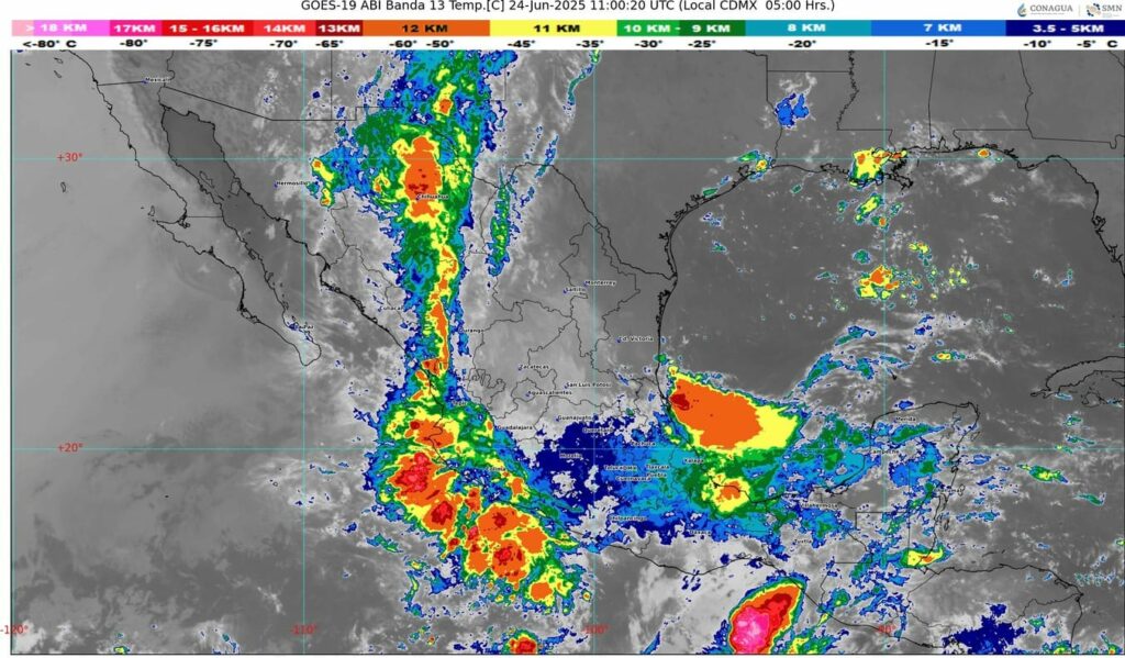 Pronostican lluvias sobre gran parte del territorio nacional