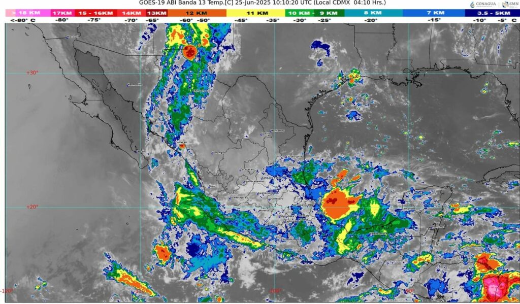Se aproxima una onda tropical a la península de Yucatán