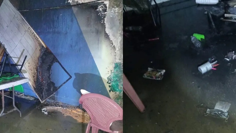 Rayo incendia primaria en Veracruz durante tormenta eléctrica