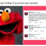 Hackean cuenta de Elmo, de ‘Plaza Sésamo’, en X y publican comentarios antîsemîtas y racîstas