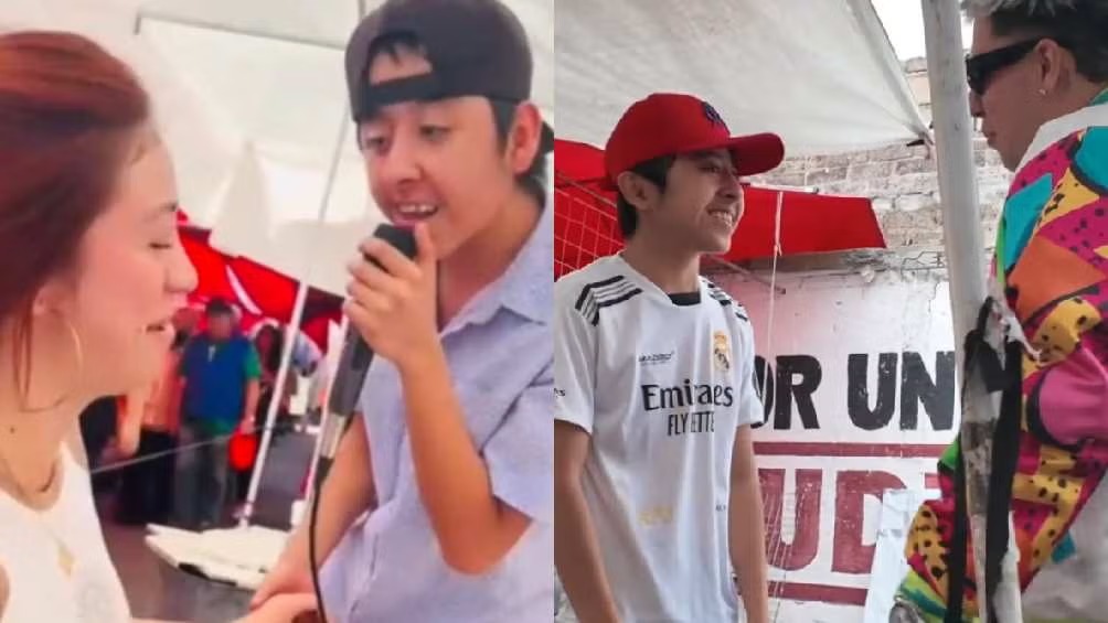 Joven que canta en tianguis de Ecatepec grabará canción con reguetonero mexicano