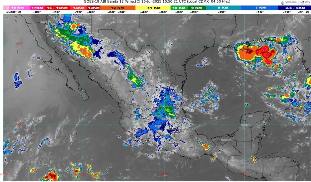 La onda tropical número 12 recorrerá las costas del Pacífico central mexicano