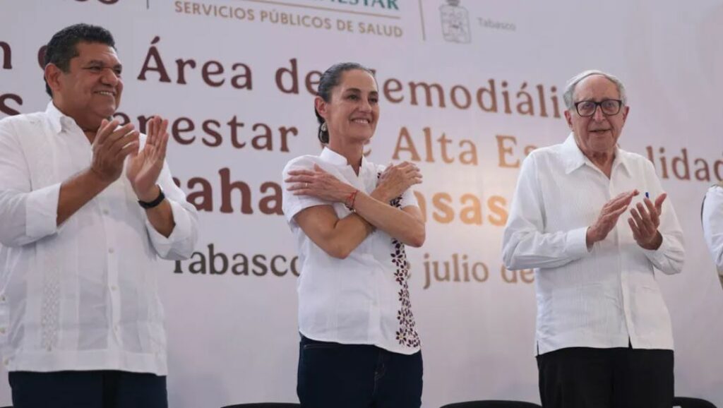 Sheinbaum anuncia inversión para salud en Tabasco y se declara «tabasqueña»