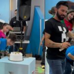 Poncho de Nigris hace llorar a su hijo tras empujarlo contra pastel de cumpleaños y desata críticas