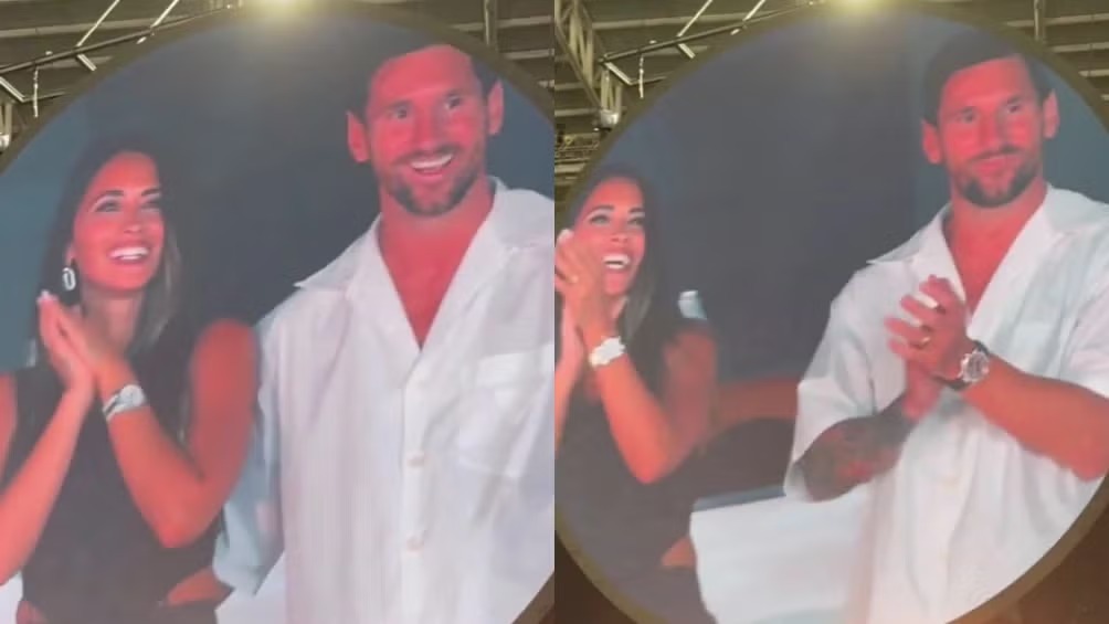 ¡Coldplay lo volvió a hacer! Lionel Messi es captado por la kiss cam de la banda en pleno concierto