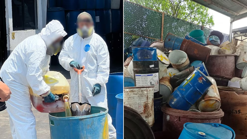 FGR destruye más de siete toneladas y 30 mil litros de químicos para drogas sintéticas en Michoacán