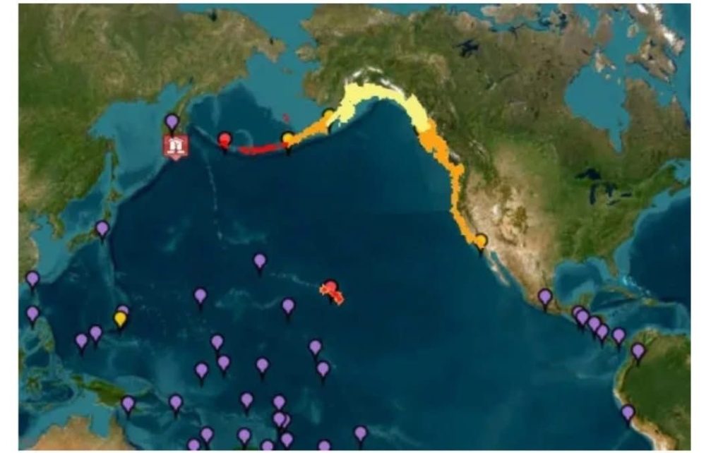 Corrientes más fuertes y olas de un metro se prevén como consecuencia de sismo en Océano Pacífico