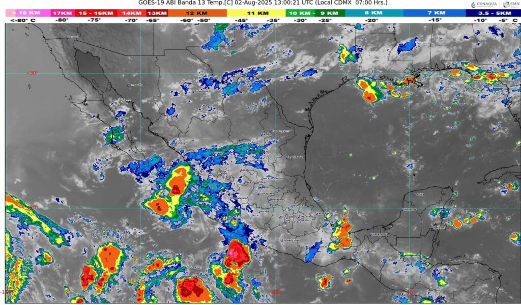 Monzón, ondas tropicales y canales de baja presión desatan tormentas y calor extremo en gran parte del país