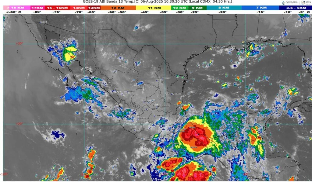 Probable desarrollo ciclónico, al sur de Oaxaca y Guerrero