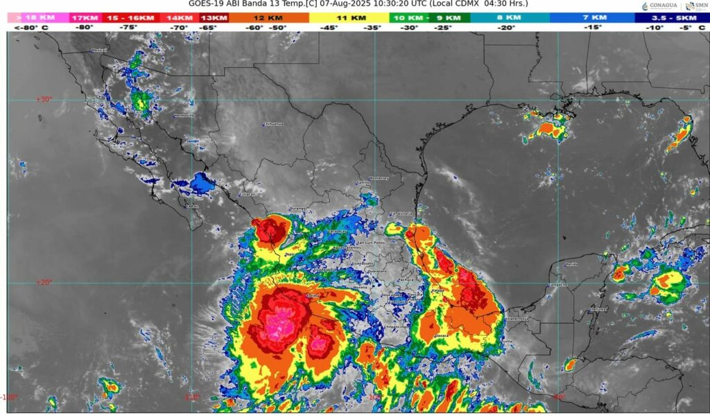 La tormenta tropical Ivo se desplazará frente al Pacífico mexicano