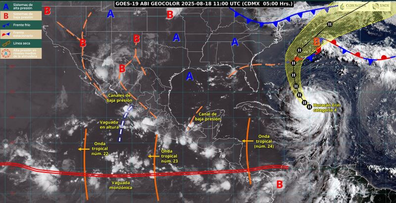 Se aproxima al país la onda tropical número 24