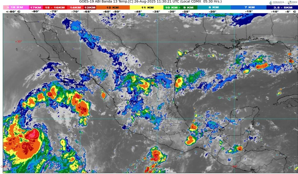 La onda tropical número 25 se desplazará sobre el occidente del país