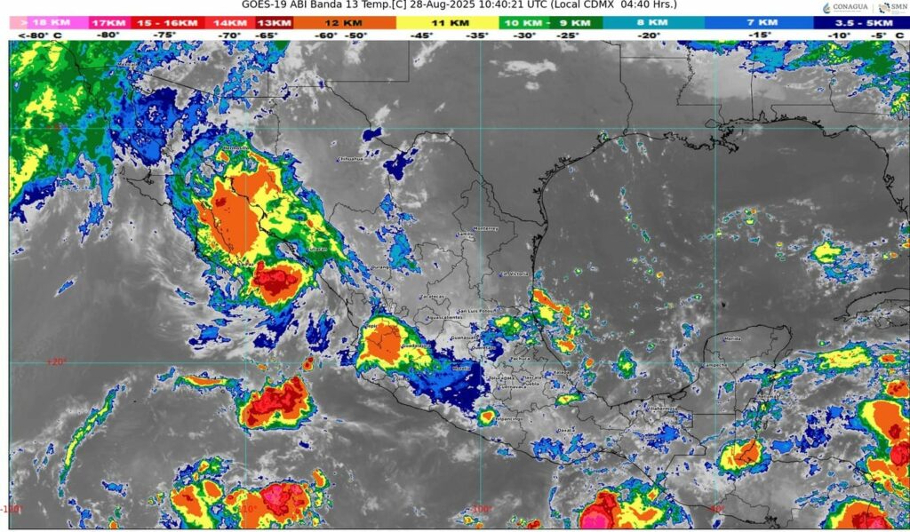 La onda tropical número 27 se desplazará sobre el sureste mexicano