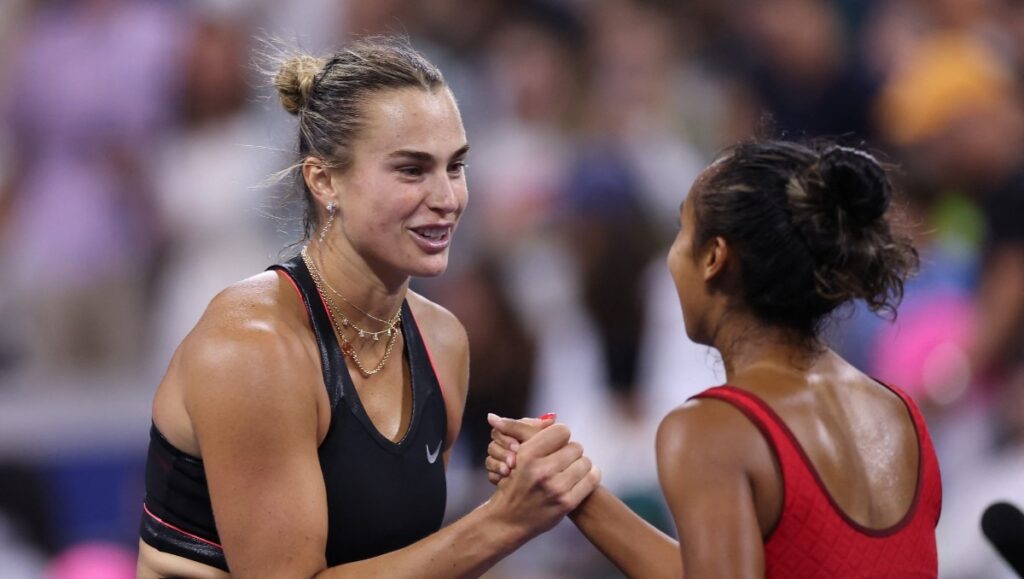 Aficionados interrumpen juego entre Aryna Sabalenka y Leylah Fernandez con romántica propuesta de matrimonio