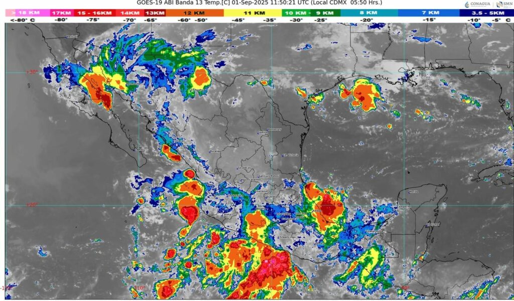Lluvias intensas y calor extremo azotarán gran parte de México
