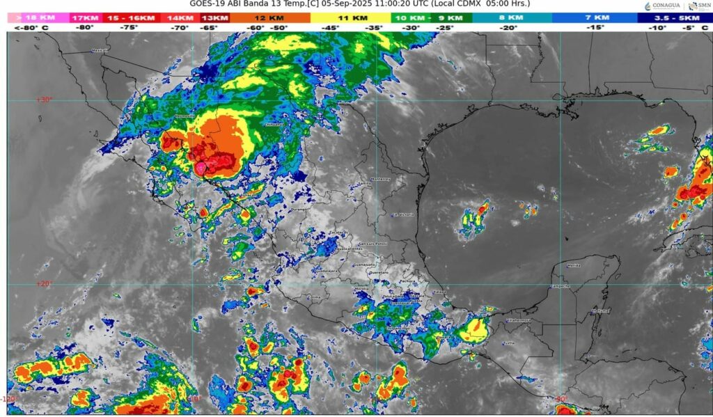 La onda tropical número 30 se extenderá sobre el occidente mexicano