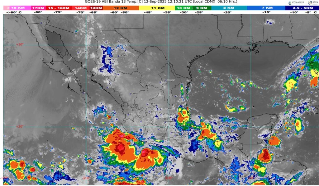 Tormenta tropical y vaguadas generan precipitaciones en gran parte del país