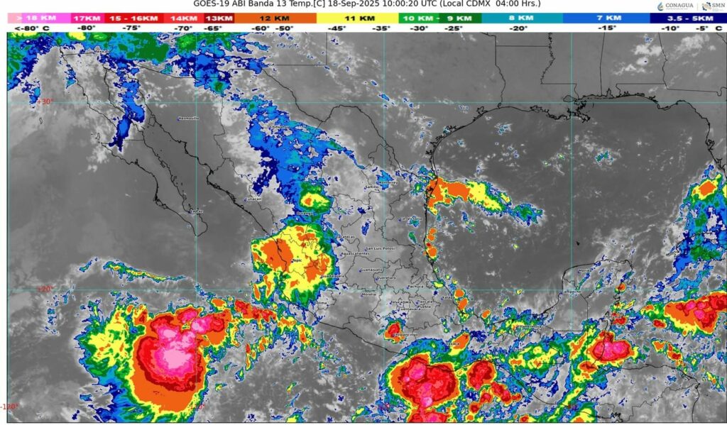 La onda tropical número 33 se desplazará sobre la península de Yucatán