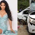 Joselyn Encalada sufre aparatoso accidente de auto